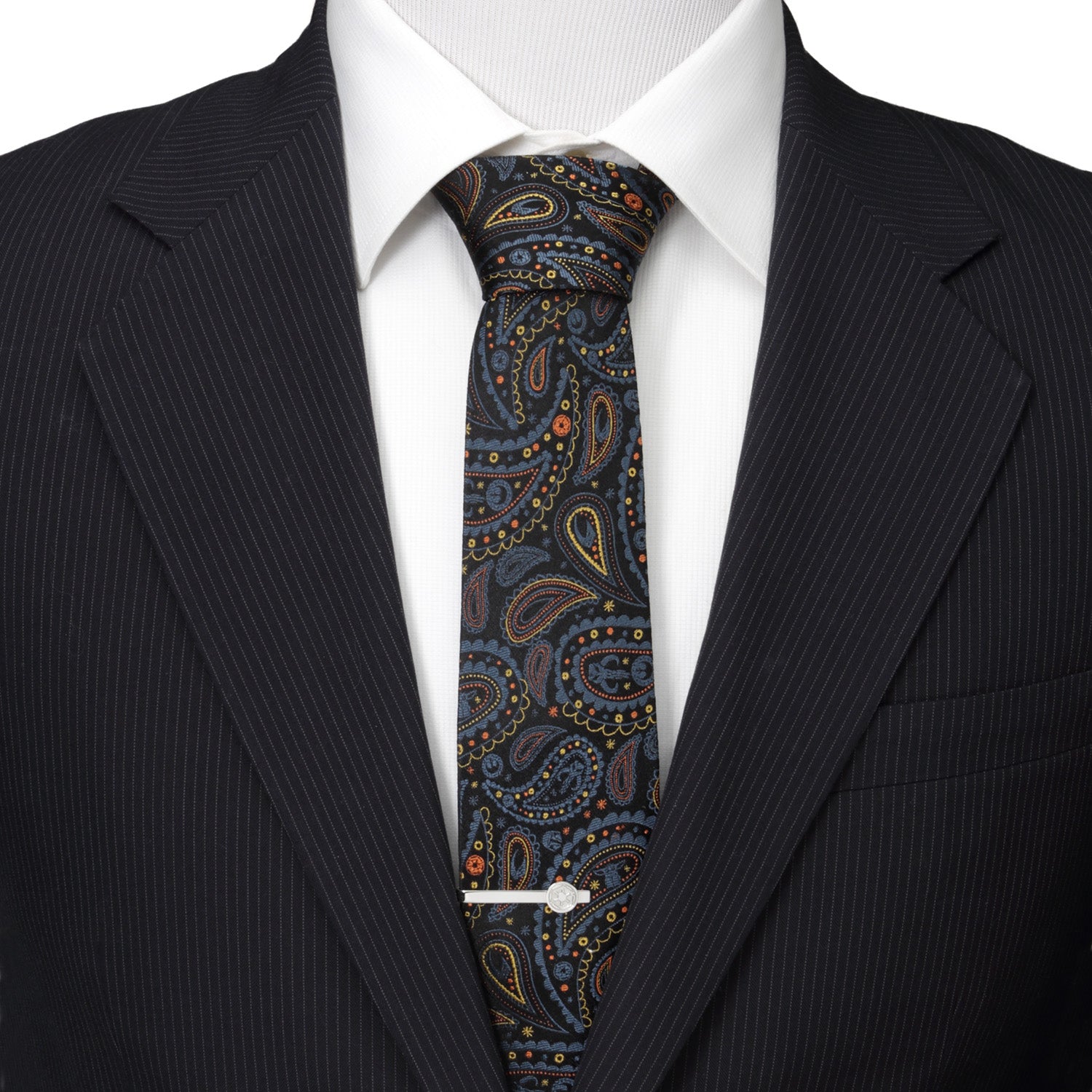 Mandalorian Black Paisley Men's Tie Image 2