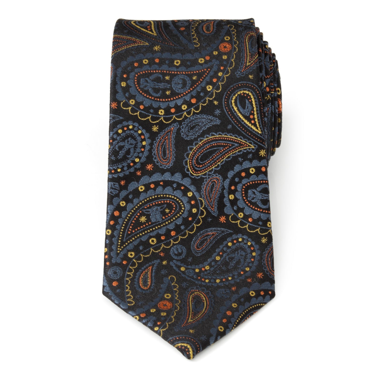 Mandalorian Black Paisley Men's Tie Image 3