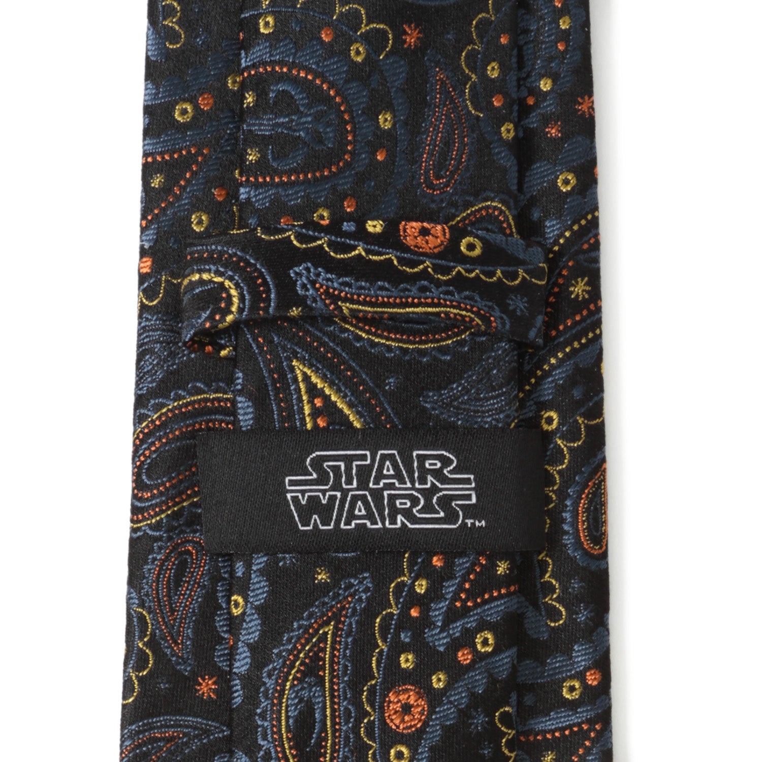 Mandalorian Black Paisley Men's Tie Image 4