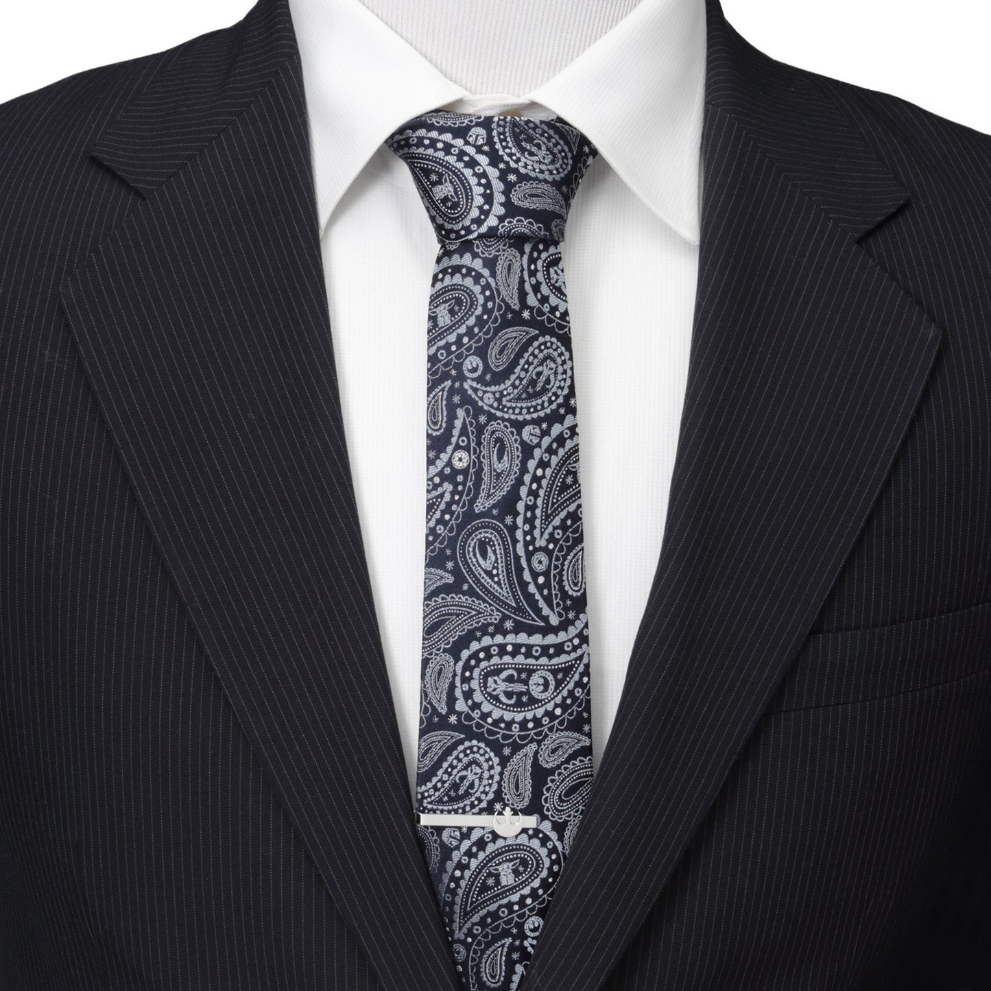 Mandalorian Blue Paisley Men's Tie Image 2