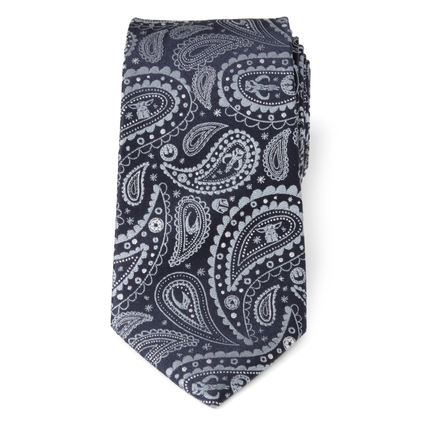 Mandalorian Blue Paisley Men's Tie Image 3