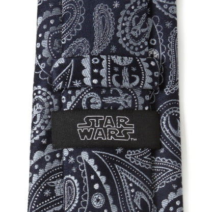 Mandalorian Blue Paisley Men's Tie Image 4