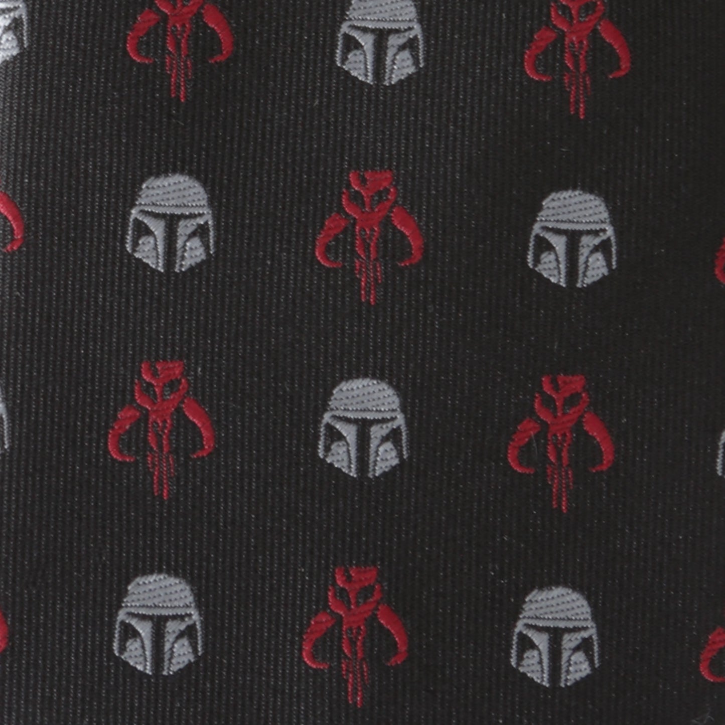 Star Wars Mando Black Red Men's Tie Image 5