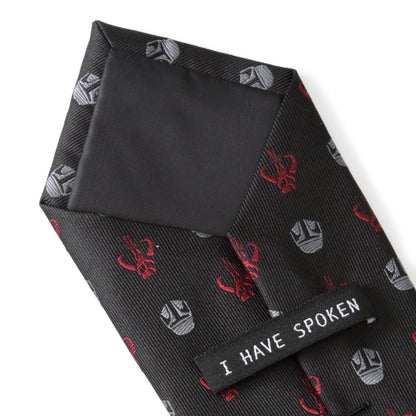 Star Wars Mando Black Red Men's Tie Image 7