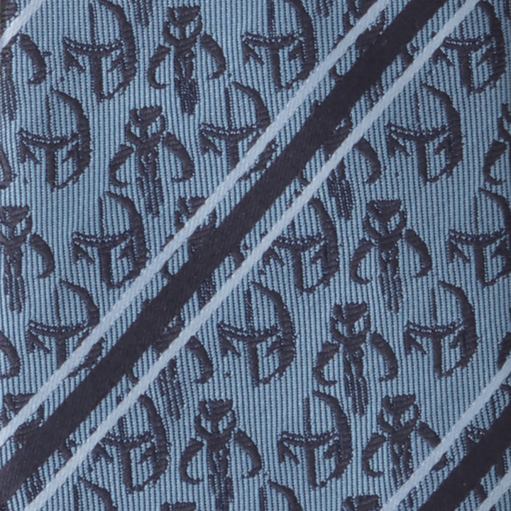 Star Wars Mando Navy Stripe Mens Tie Image 5