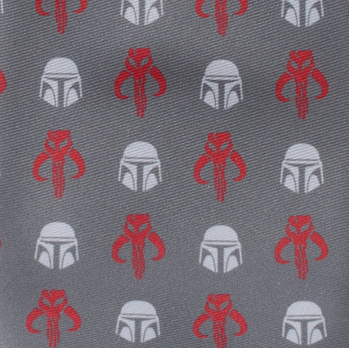 Star Wars Mando Gray Men's Tie Image 4