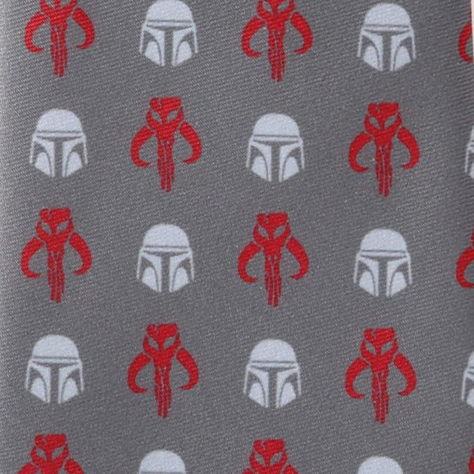 Star Wars Mando Gray Men's Tie Image 4