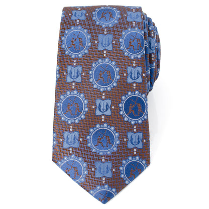 Obi-Wan Anakin Saber Battle Men's Tie Image 3