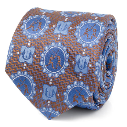 Obi-Wan Anakin Saber Battle Men's Tie Image 1