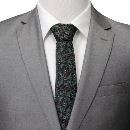 Obi-Wan Kenobi Gray Men's Tie Image 2