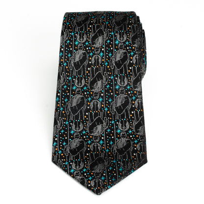 Obi-Wan Kenobi Gray Men's Tie Image 3