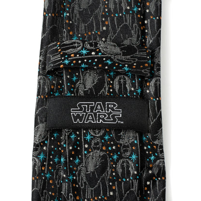 Obi-Wan Kenobi Gray Men's Tie Image 5