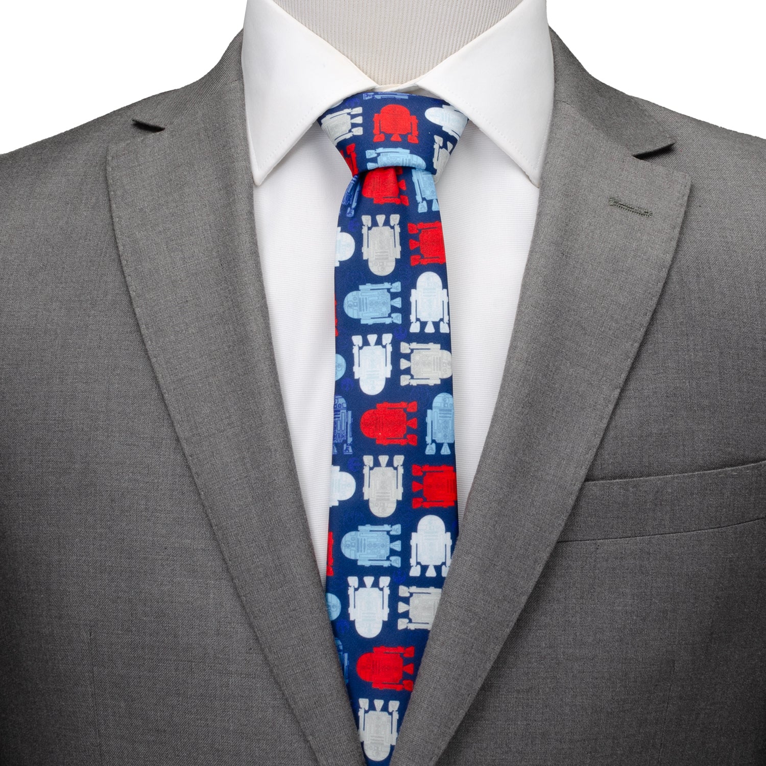 R2D2 Navy Men's Tie Image 2