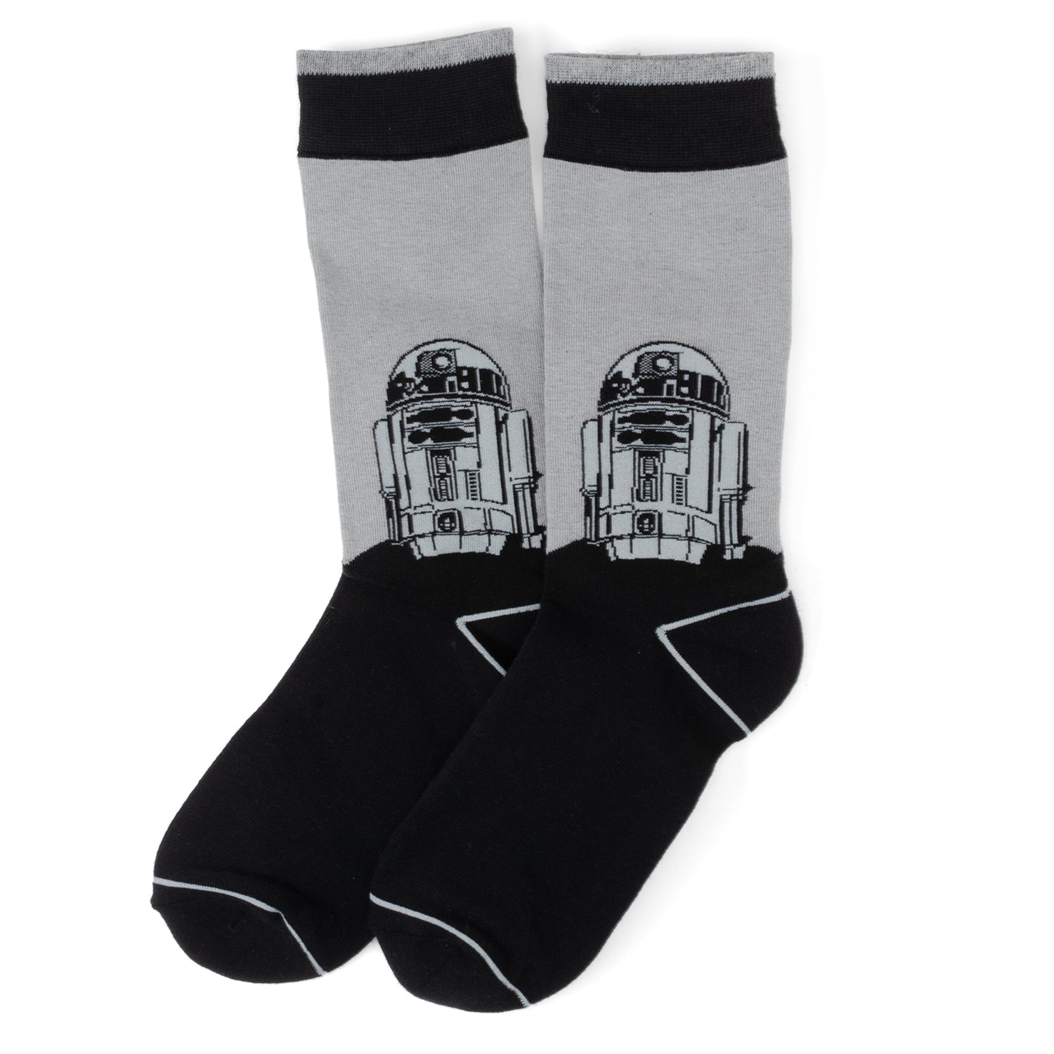 Star Wars R2-D2 Men's Gray and Black Mod Dress Socks and Lapel Pin Gift Set Image 4