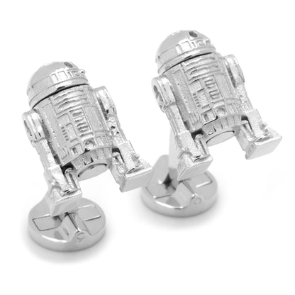 Sterling Silver 3D R2D2 Cufflinks Image 2