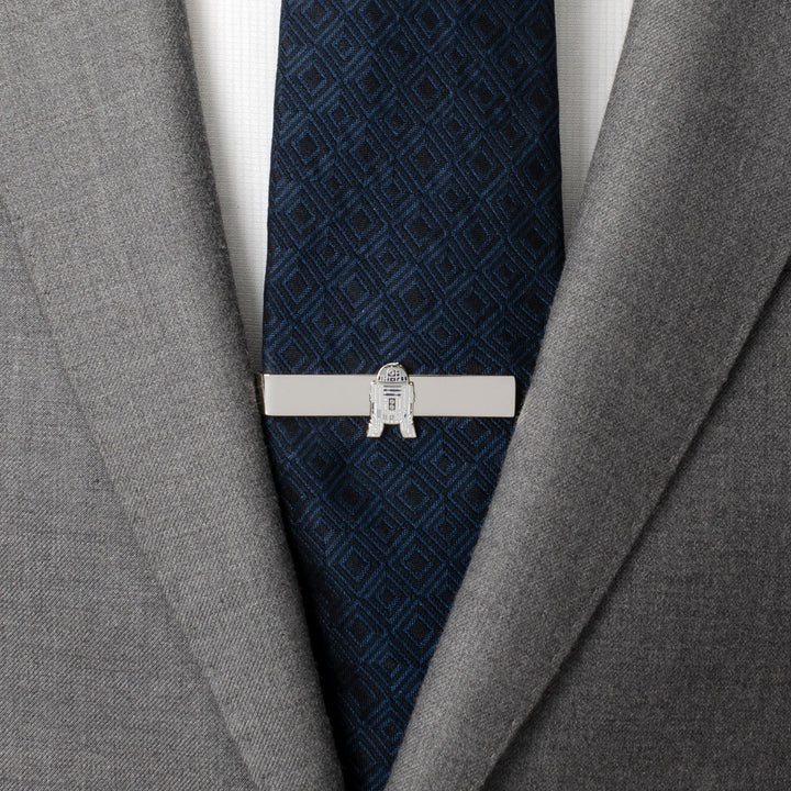 R2D2 Transparent Enamel Cufflinks and Tie Bar Gift Set Image 4
