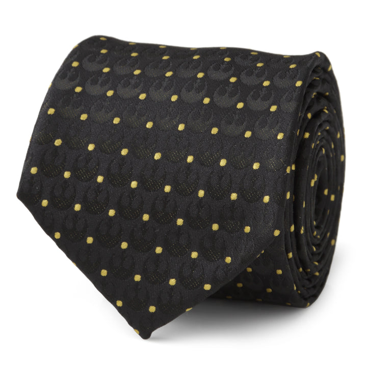 Rebel Dot Charcoal Men's Tie Image 3