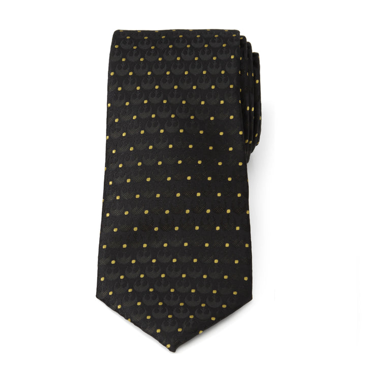 Rebel Dot Charcoal Men's Tie Image 4