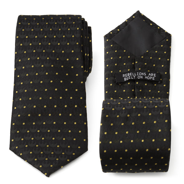 Rebel Dot Charcoal Men's Tie Image 1