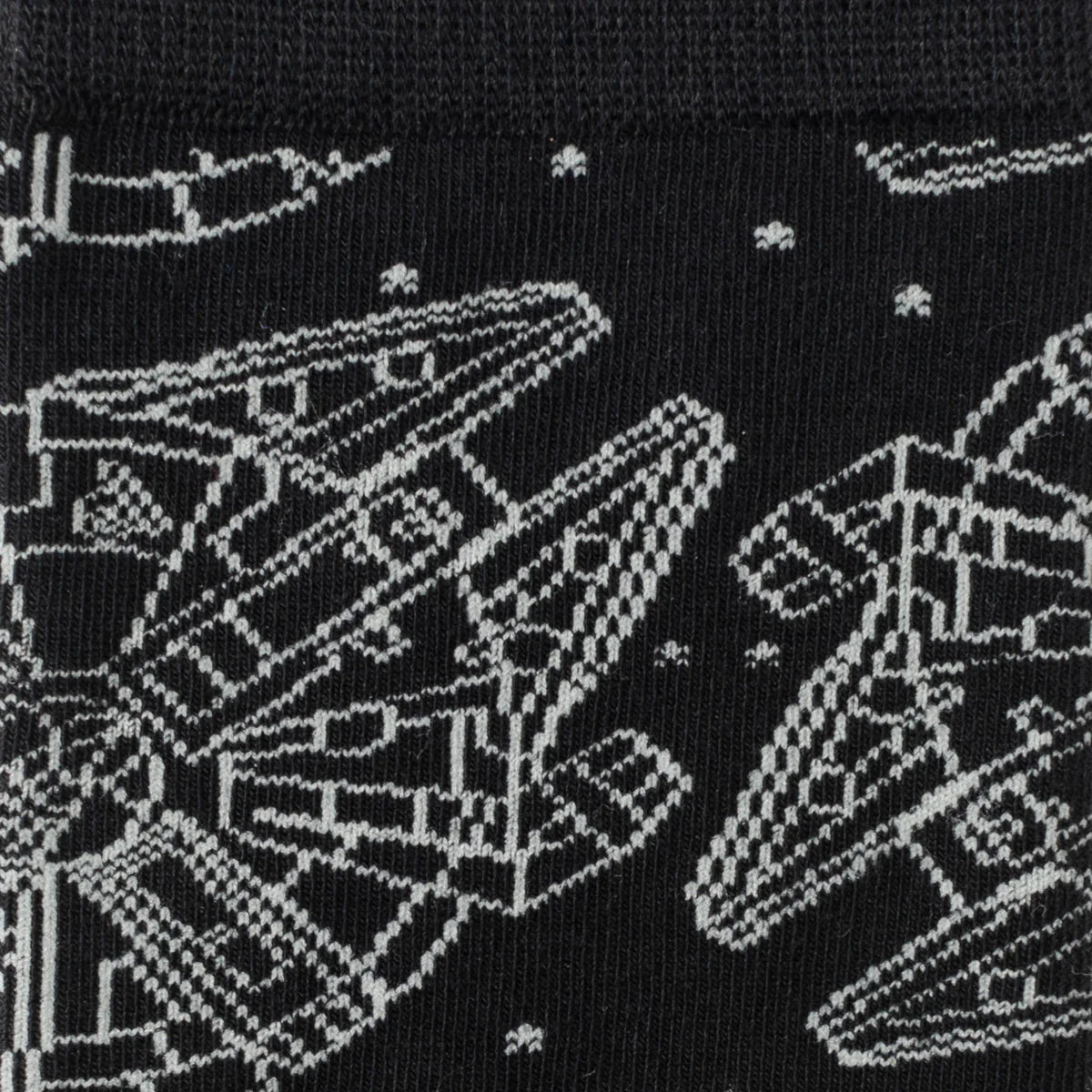 Star Wars Millennium Falcon Black Dress Socks and Lapel Pin Gift Set Image 3