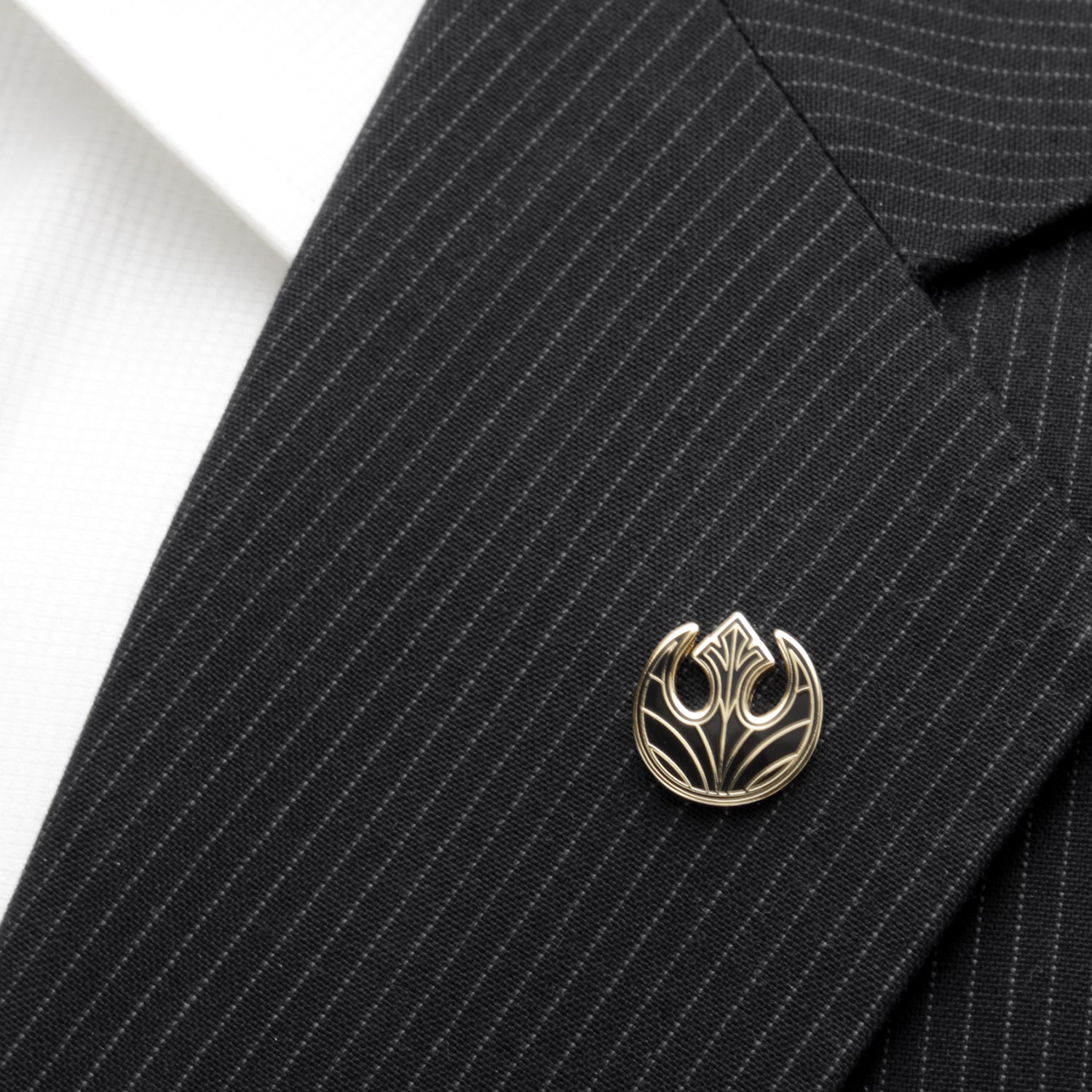 Gold Rebel Symbol Lapel Pin Image 4