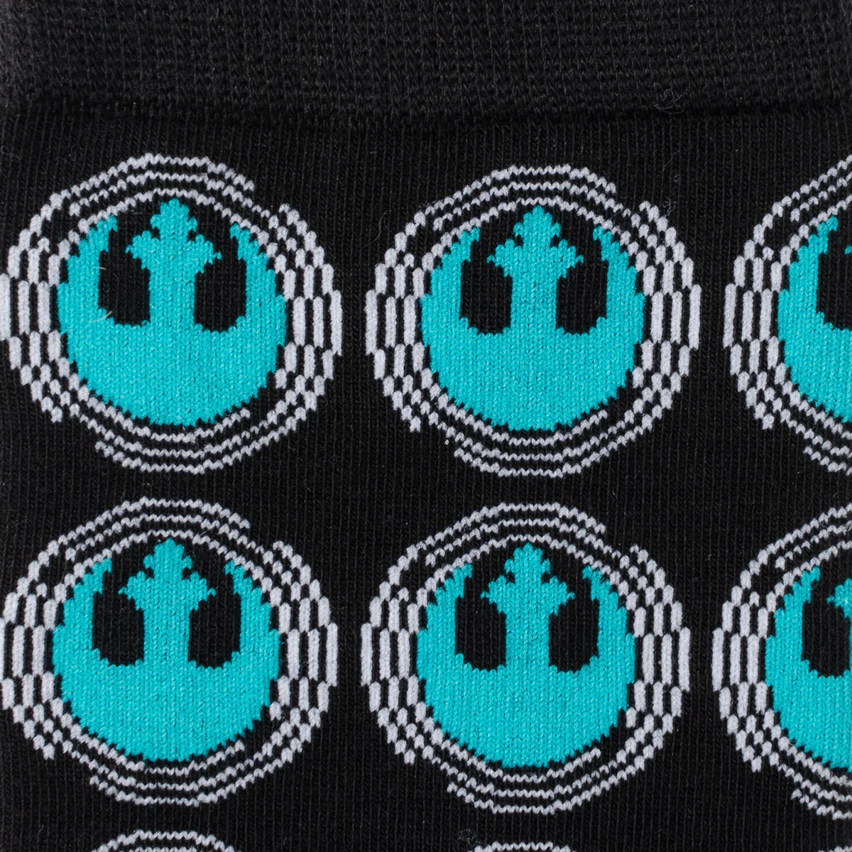 Star Wars Rebel Alliance Crest Teal and Black Dress Socks and Lapel Pin Gift Set Image 3