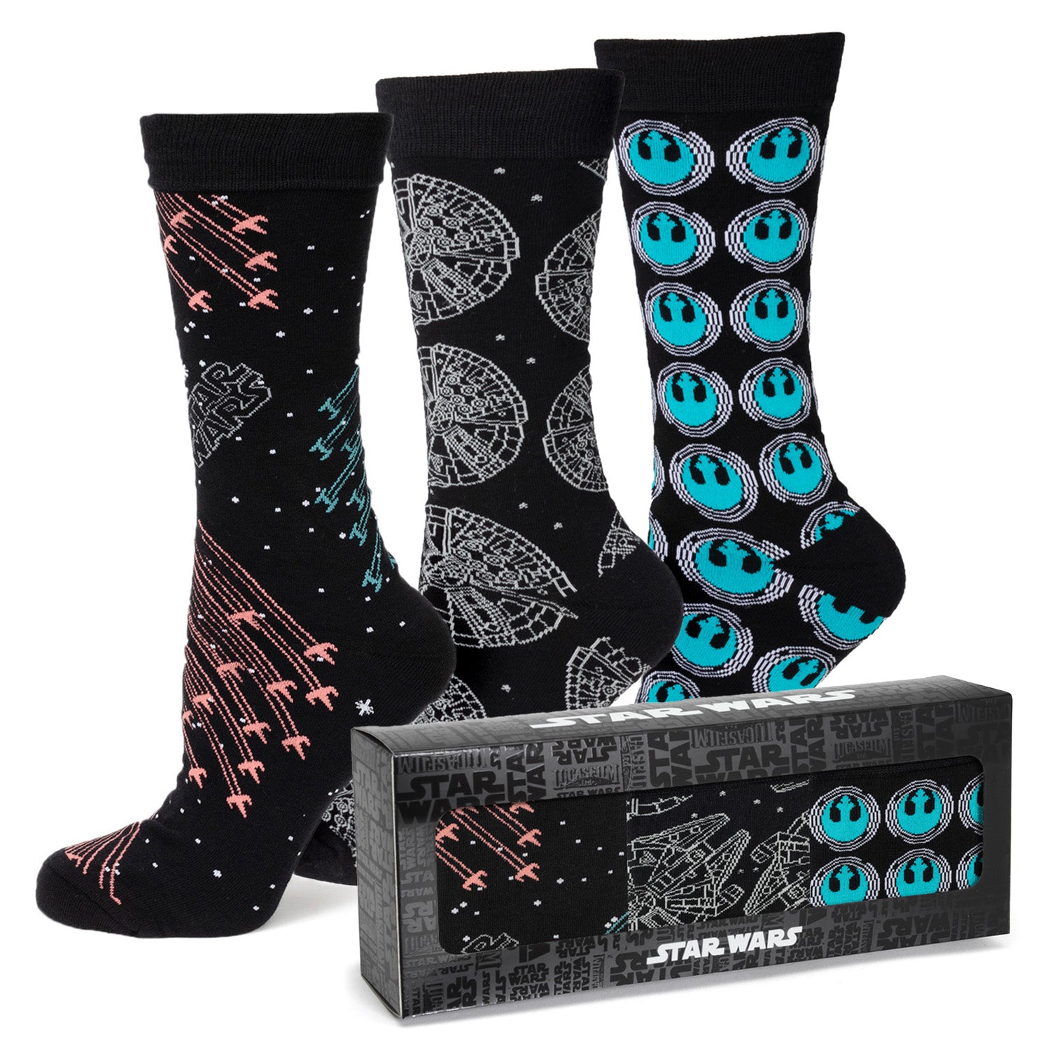 Star Wars Ship 3 Pair Sock Gift Set Image 2