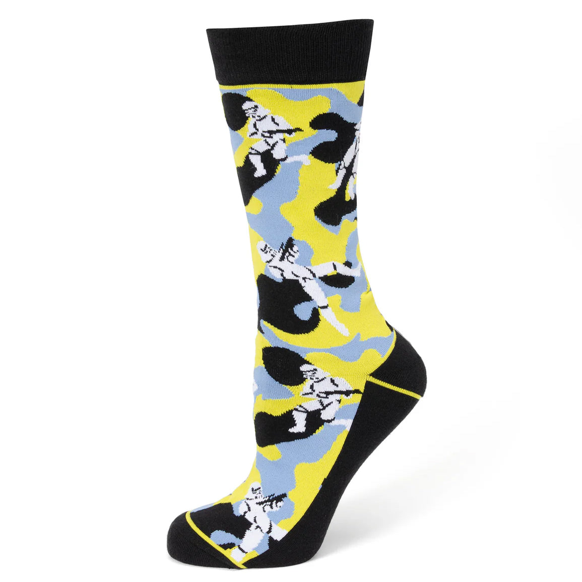 Star Wars Stormtrooper Yellow Camo Dress Socks and Lapel Pin Gift Set Image 2