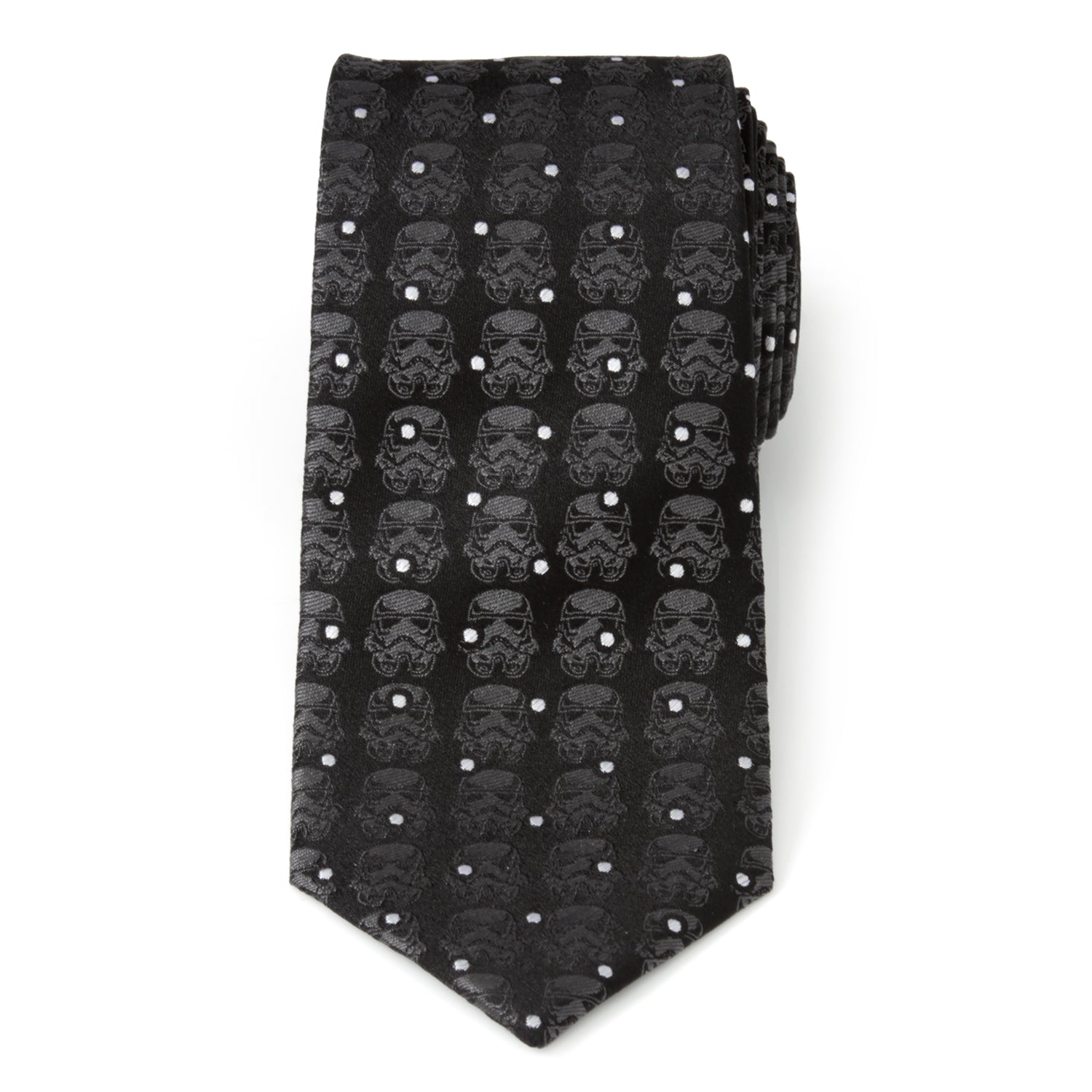 Stormtrooper Black Dot Men's Tie Image 3