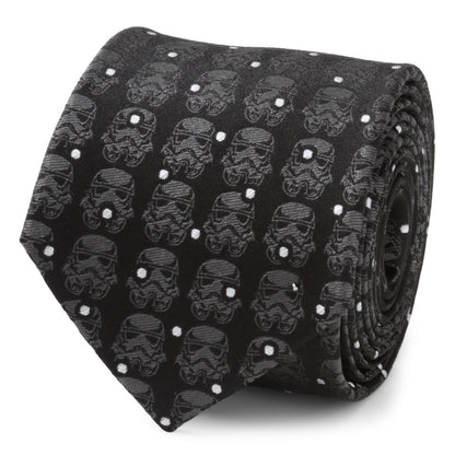 Stormtrooper Black Dot Men's Tie Image 1