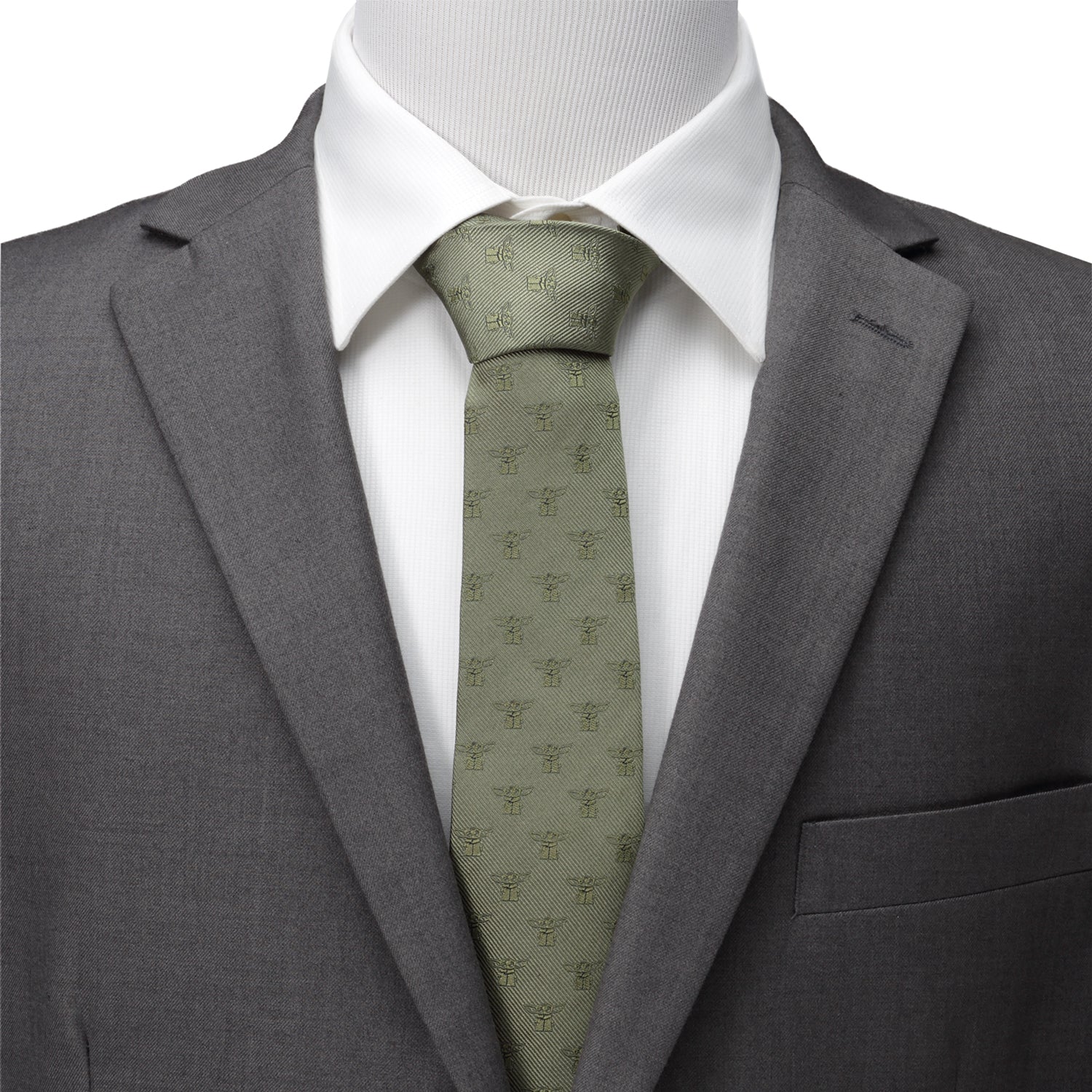 The Child Sage Green Men's Tie Image 2