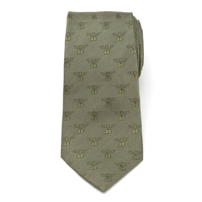 The Child Sage Green Men's Tie Image 3