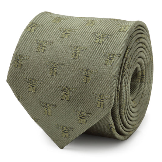 The Child Sage Green Men's Tie Image 1