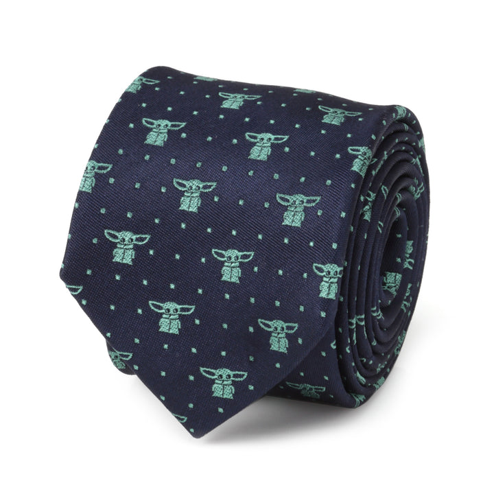 The Child Dotted Navy Boy's Tie Image 1
