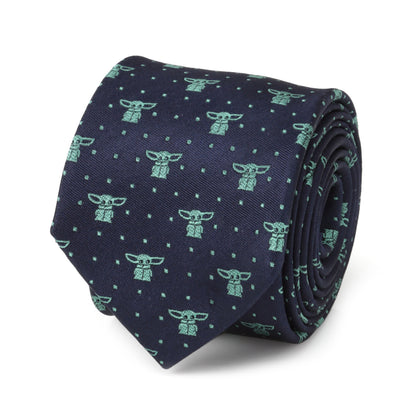 The Child Dotted Navy Boy's Tie Image 1