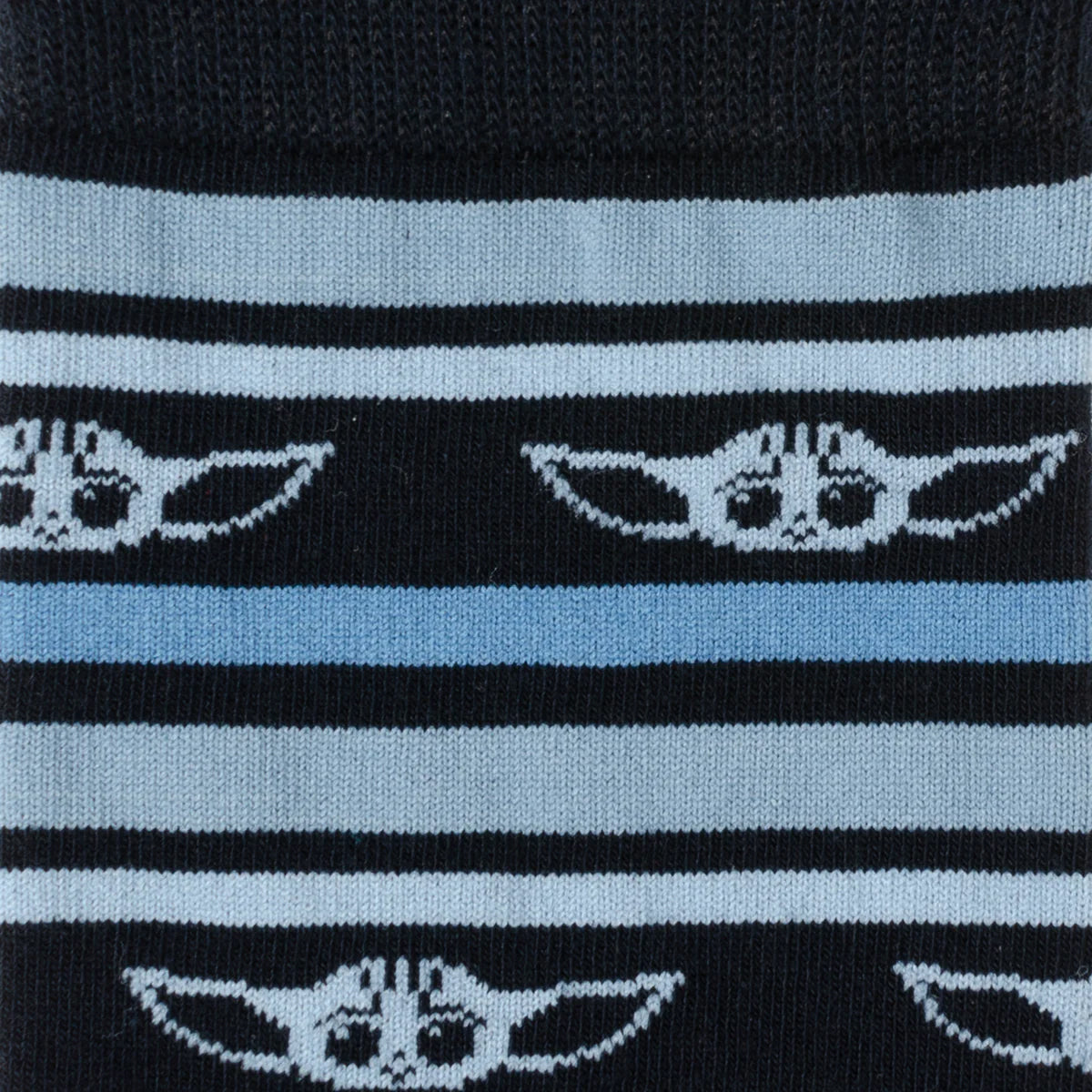 Star Wars Grogu Blue Striped Dress Socks and Lapel Pin Gift Set Image 3