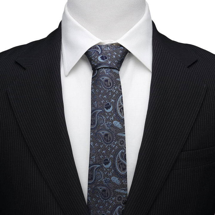 Vader Paisley Blue and Gray Men's Tie Image 2