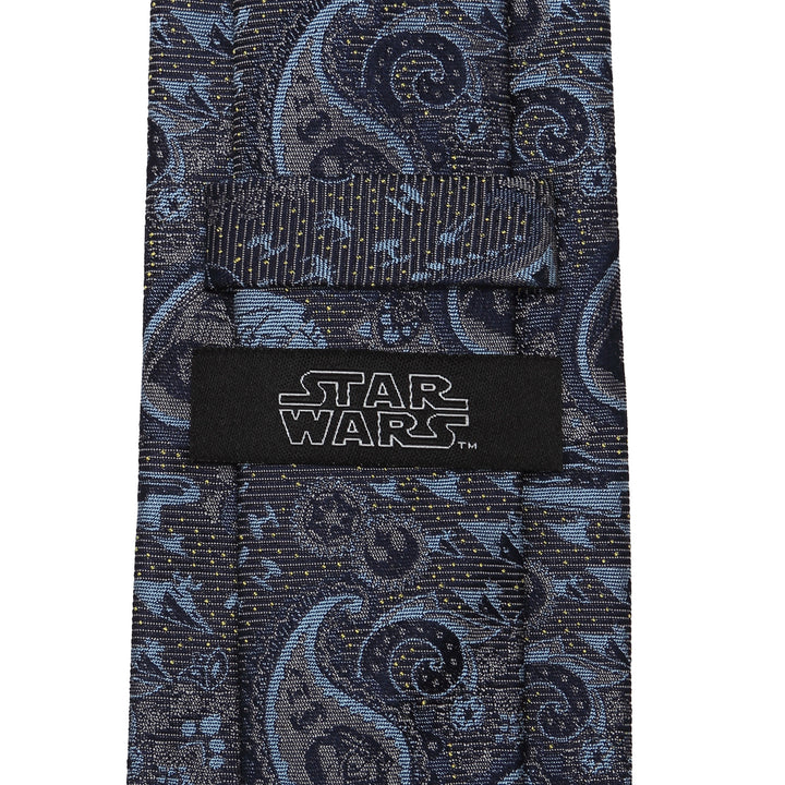 Vader Paisley Blue and Gray Men's Tie Image 4