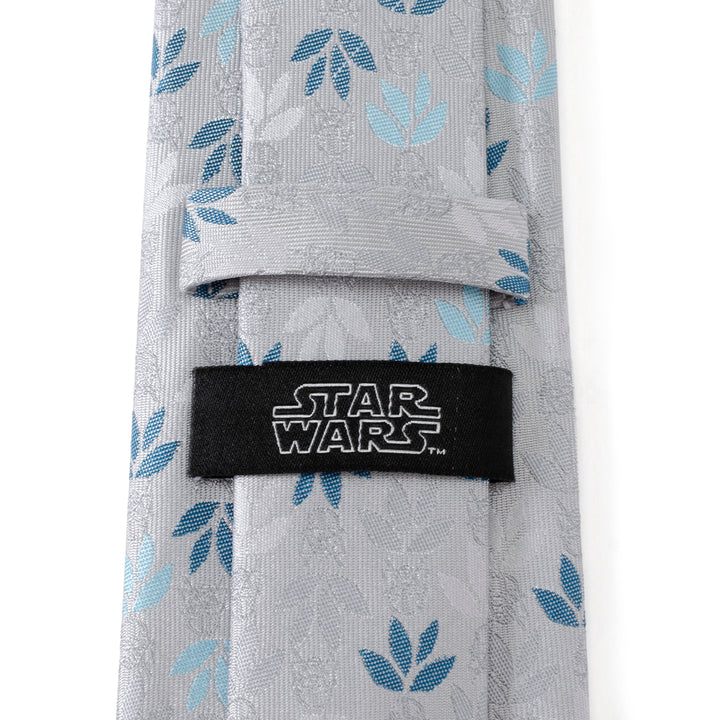 Star Wars Vader Floral Gray Men's Tie Image 4