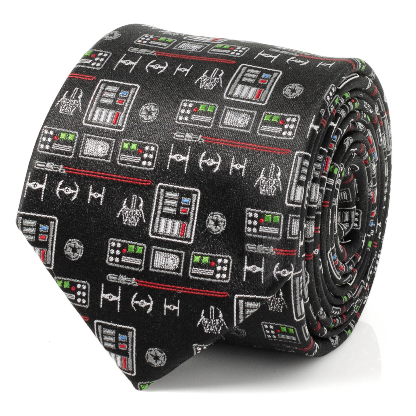 Vader Chest Plate Patterned Men's Tie Image 1