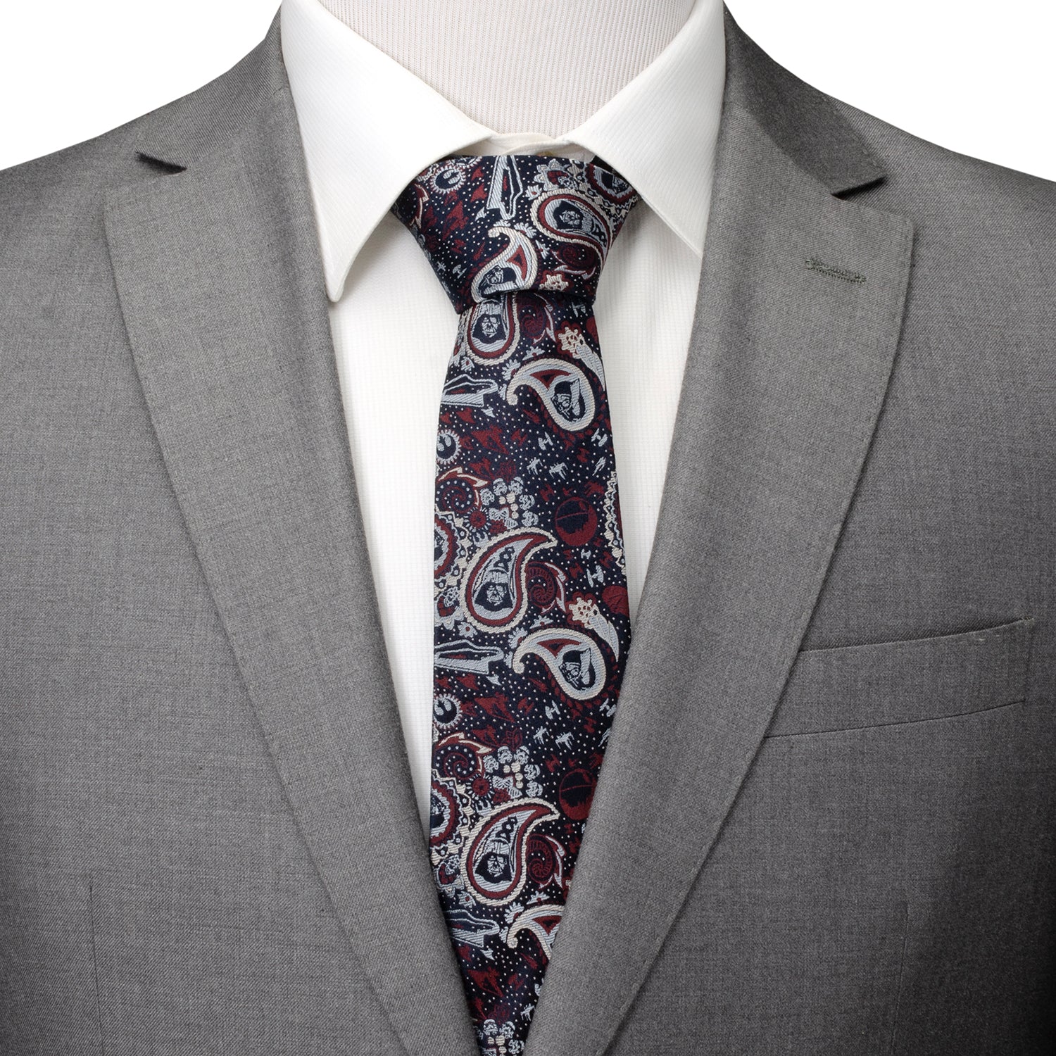 Vader Paisley Navy Multi Men's Tie Image 2