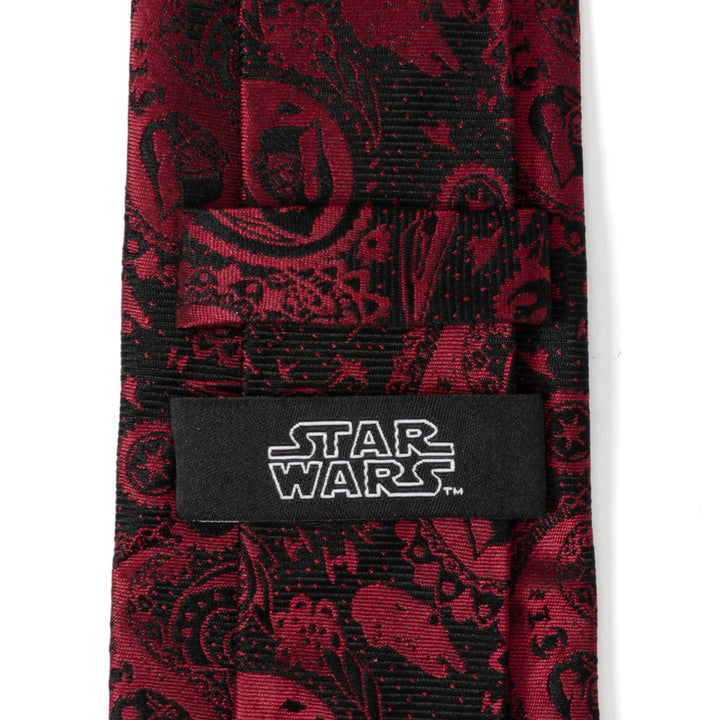 Vader Paisley Black and Red Men's Tie Image 5