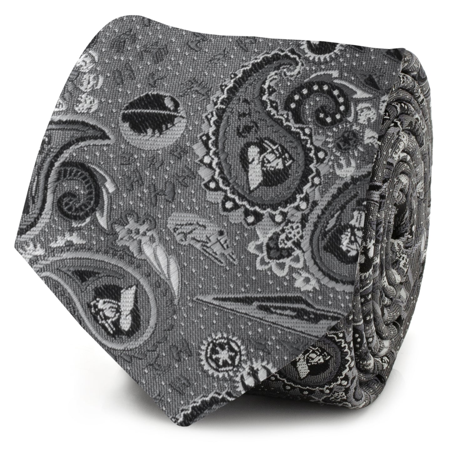 Vader Paisley Grey Men's Tie Image 3