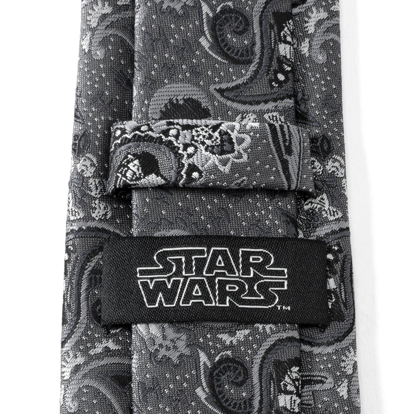 Vader Paisley Grey Men's Tie Image 6