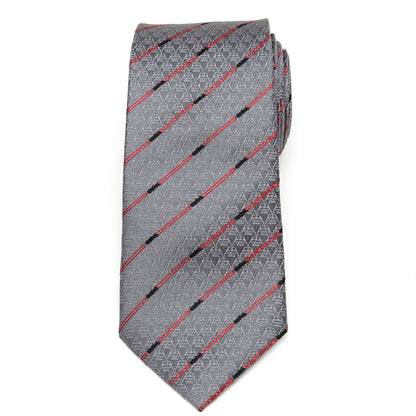 Darth Vader Red Lightsaber Stripe Men's Tie Image 3