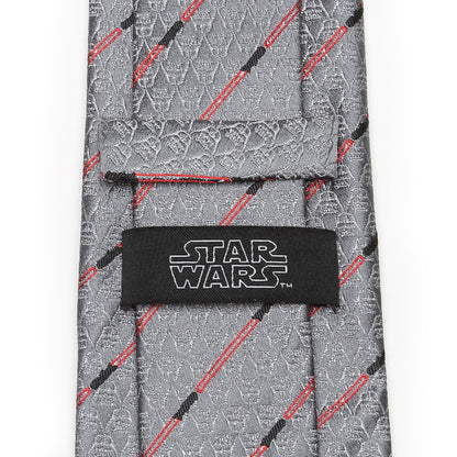 Darth Vader Red Lightsaber Stripe Men's Tie Image 4