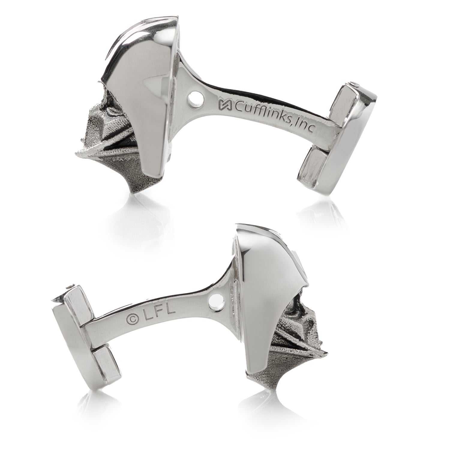 3D Sterling Silver Darth Vader Cufflinks Image 4