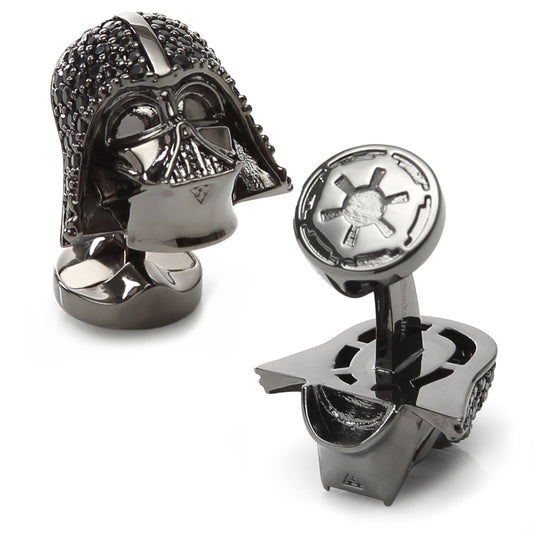 Darth Vader Crystal Helmet Cufflinks Image 1