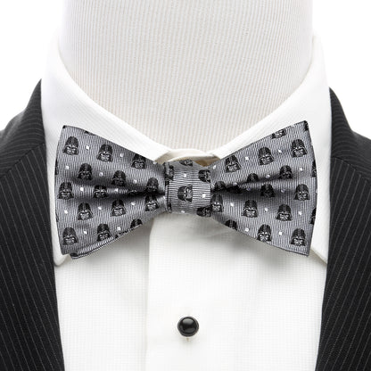 Darth Vader Gray Dot Men's Bow Tie Image 2