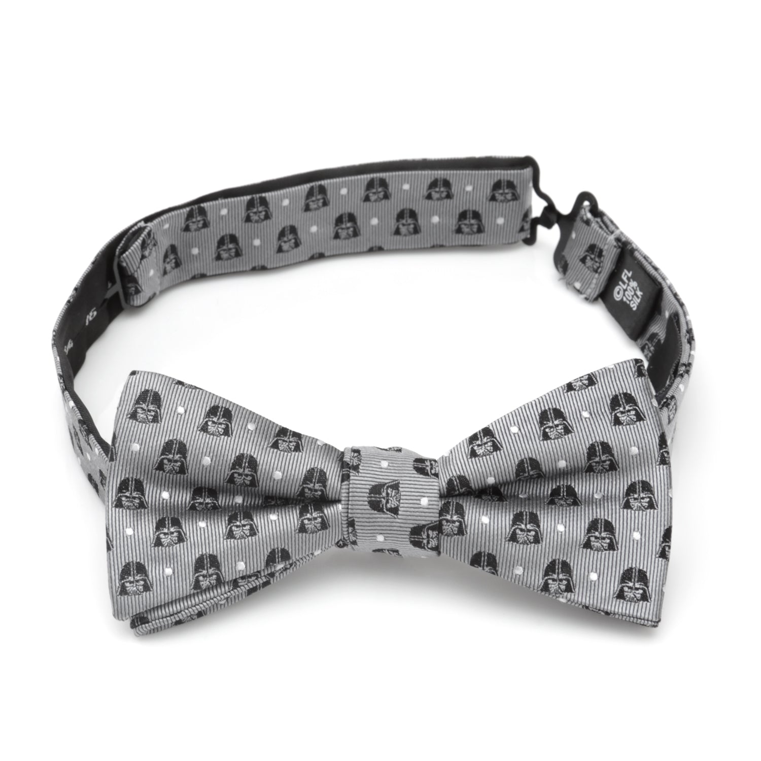 Darth Vader Gray Dot Men's Bow Tie Image 4